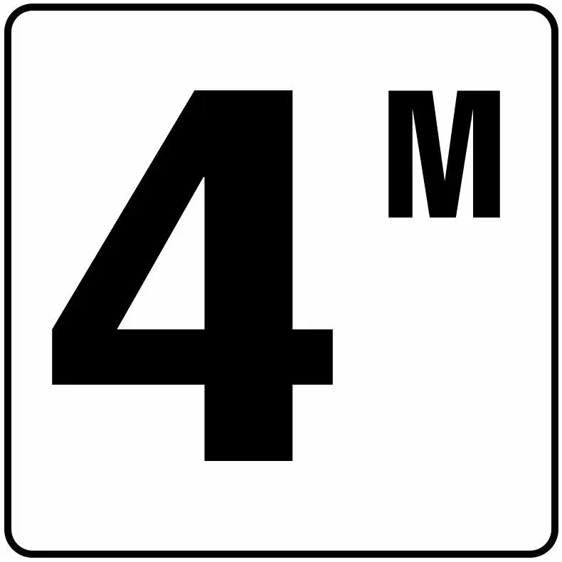 Inlays V623040 Metric Series Stick-on Vinyl Info Tile, 4 M
