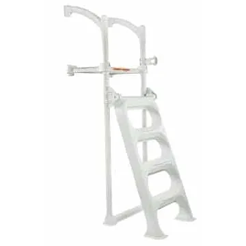 Innovaplas Classic II Outside Pool Ladder with Platform for Bilt-Mor In-pool Step Unit