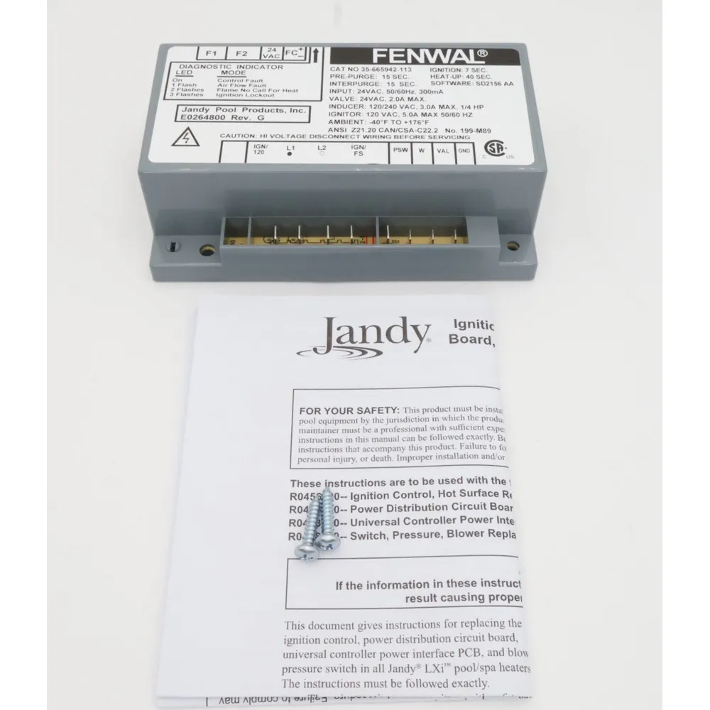 Jandy JXi and LXi Ignition Control Module R0456900