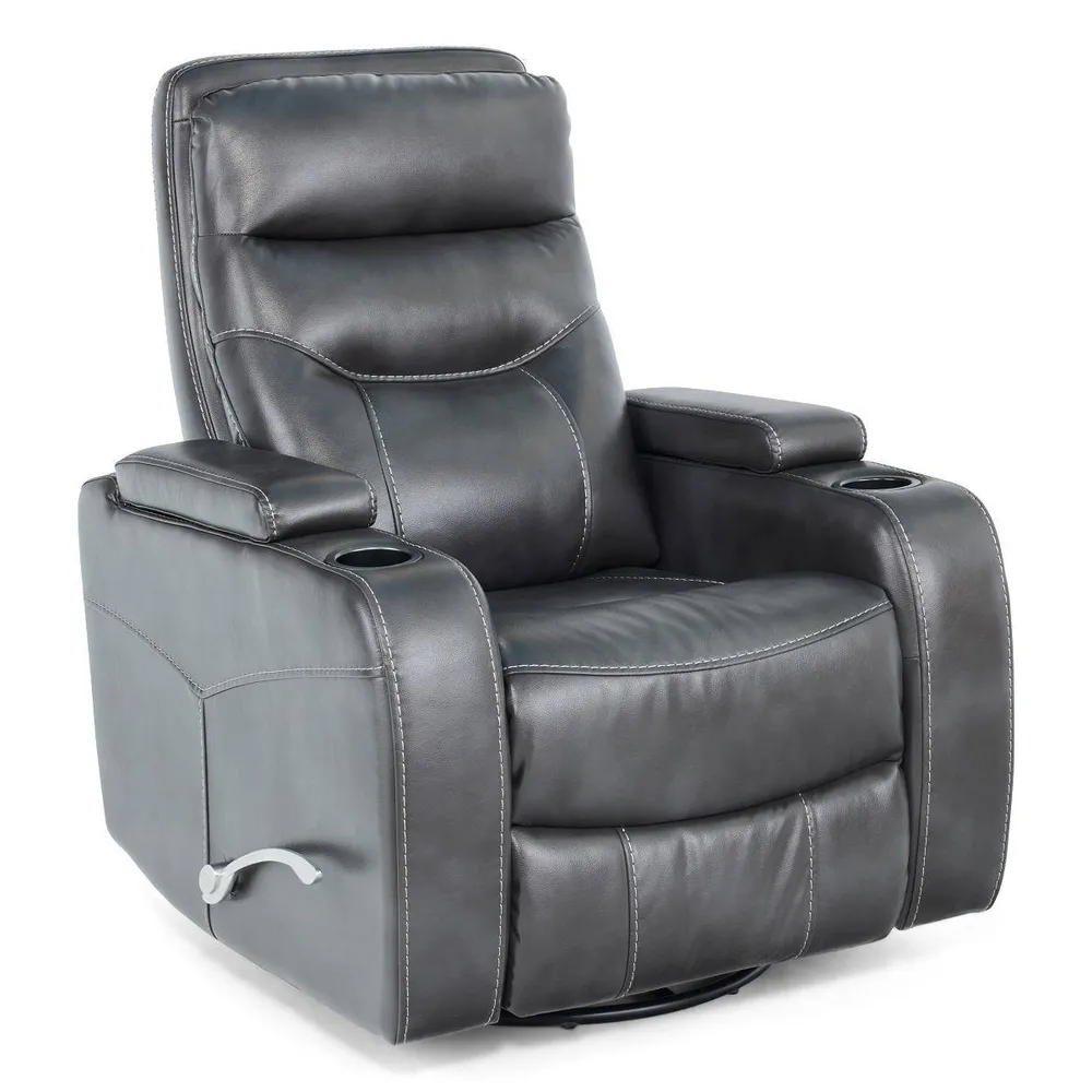 Jordyn Grey Swivel Rocker Recliner