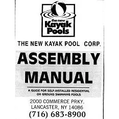 Kayak Pools Self Assembly Manual