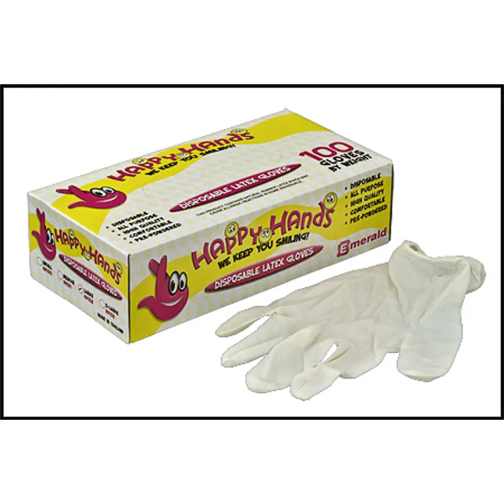 Kemp 100 Ct. Box Disposable Latex Gloves (#10-553)