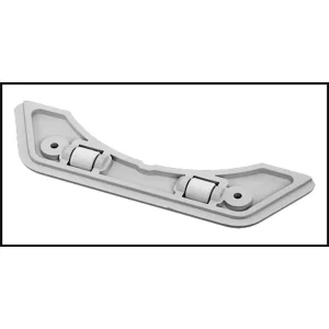 Key 1: Pentair Jet Vac Deflector Plate Assembly With Rollers (#JV2B)