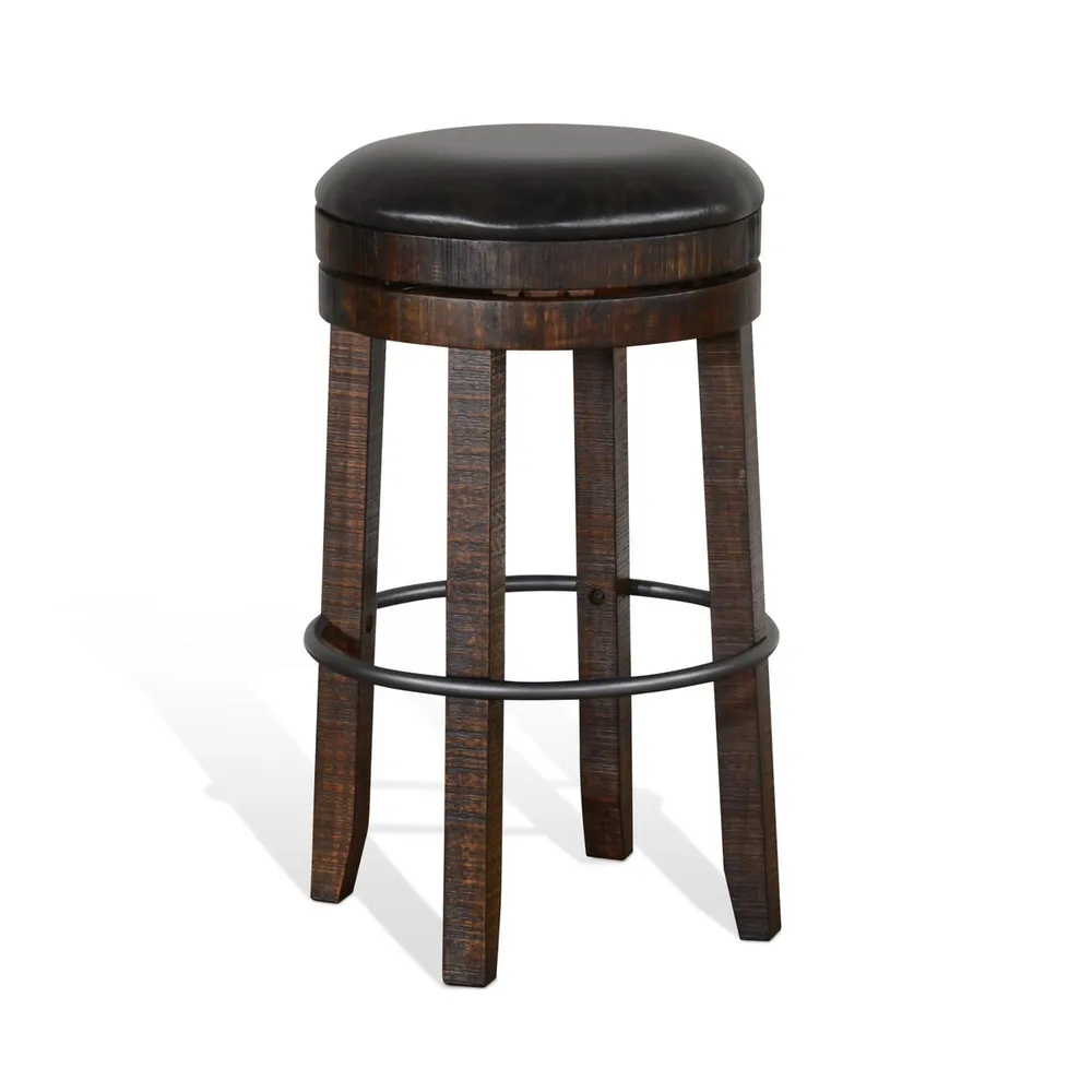 Kingston Backless Swivel 30″ Barstool – Tobacco Leaf