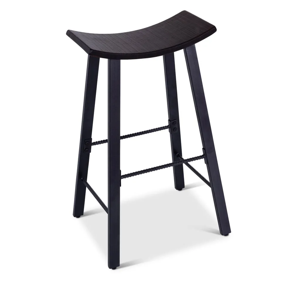 Kingston Wood Saddle 30″ Barstool