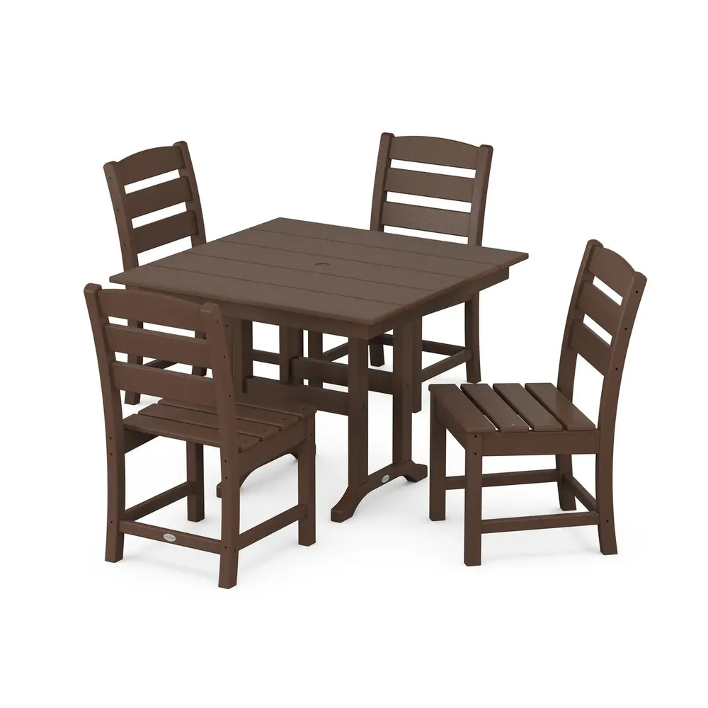 Lakeside 5 Piece Side Chair Farmhouse Dining Set