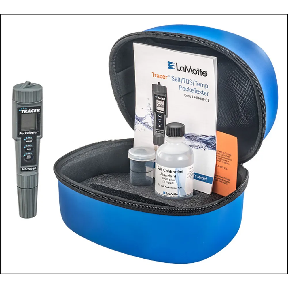 LaMotte #1749-KIT-01 Salt, TDS, Temp Tracer Pocketester with Case