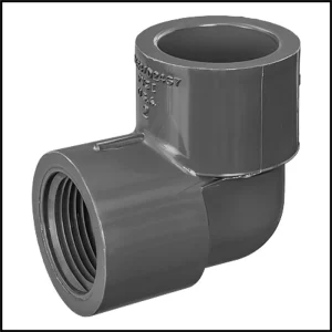 Lasco 1″ 90 Degree Elbow SCH 80 Slip X FPT (#807-010)