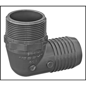 Lasco PVC #1413-015 – Elbow Comb Insert x Male Pipe Thread 1-1/2″ 90 Degrees