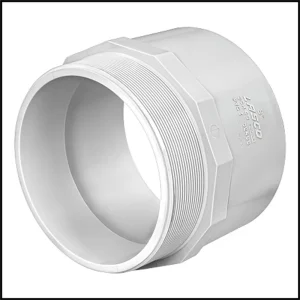 Lasco PVC #436-080 – Male Adaptor Slip X Male Pipe Thread 8″