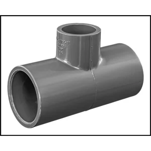 Lasco PVC #801-211 – Red Tee SCH 80 1-1/2″ x 1-1/2″ X 1″ Slip