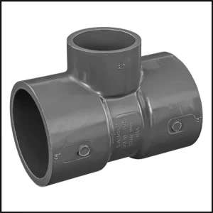 Lasco PVC #801-338 – Tee SCH 80 3″ Slip x 2″ Slip