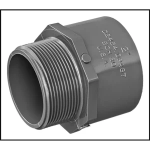 Lasco PVC #836-020 – Male Adaptor SCH 80 – 2″