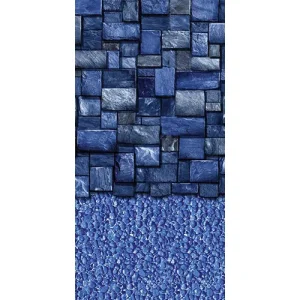 Latham 15′ Round Blue Slate 48″-54″ Overlap 20GA Liner