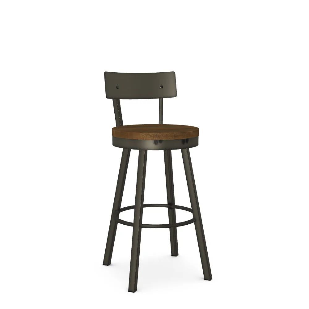 Lauren Barstool – Wood Seat/Metal Back