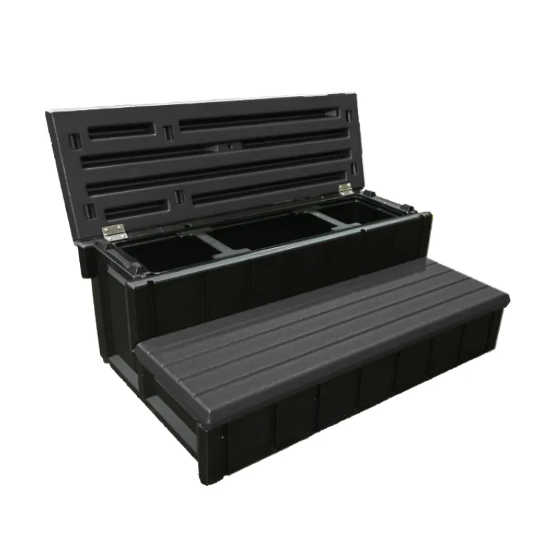 Leisure Accents Spa Storage Step – Black
