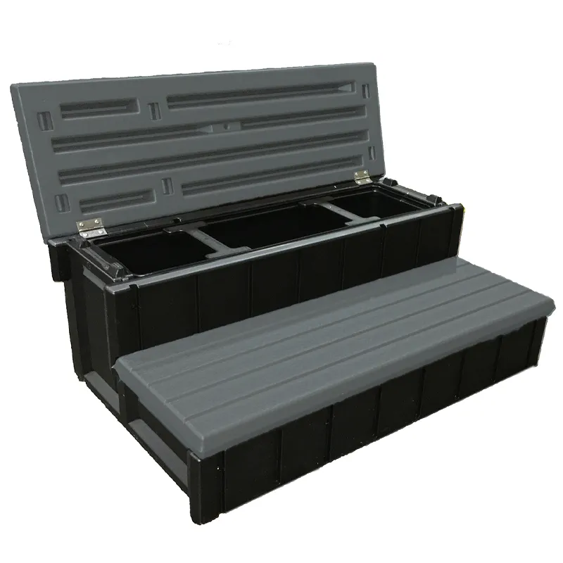 Leisure Accents Spa Storage Step – Deep Grey