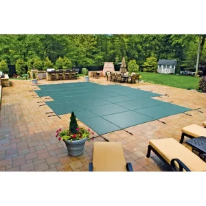 Loop-Loc 16×36 Green Rect w/ 4×8 Center End Step Super Dense Mesh Safety Cover