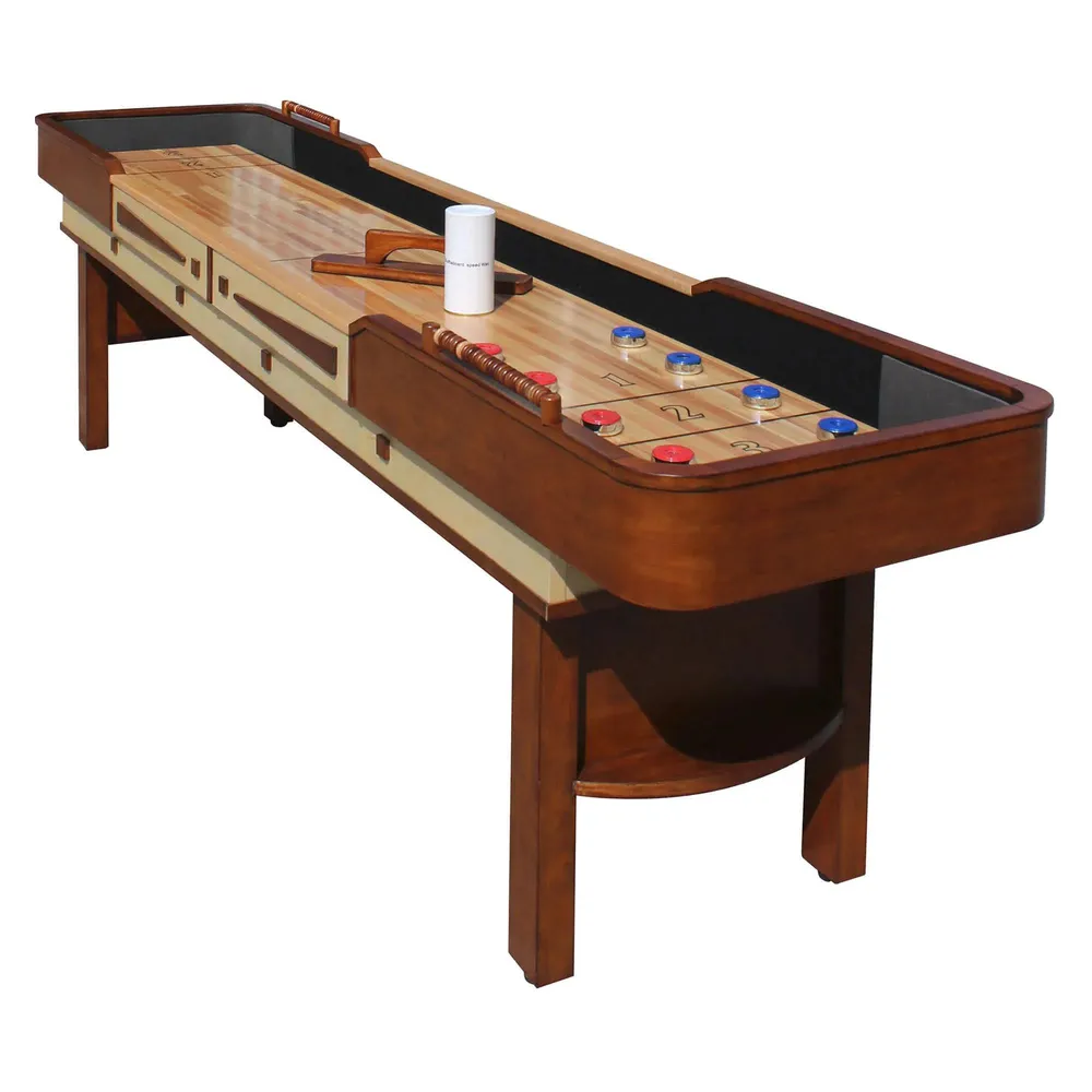 Merlot 9ft Shuffleboard Table – Walnut Finish