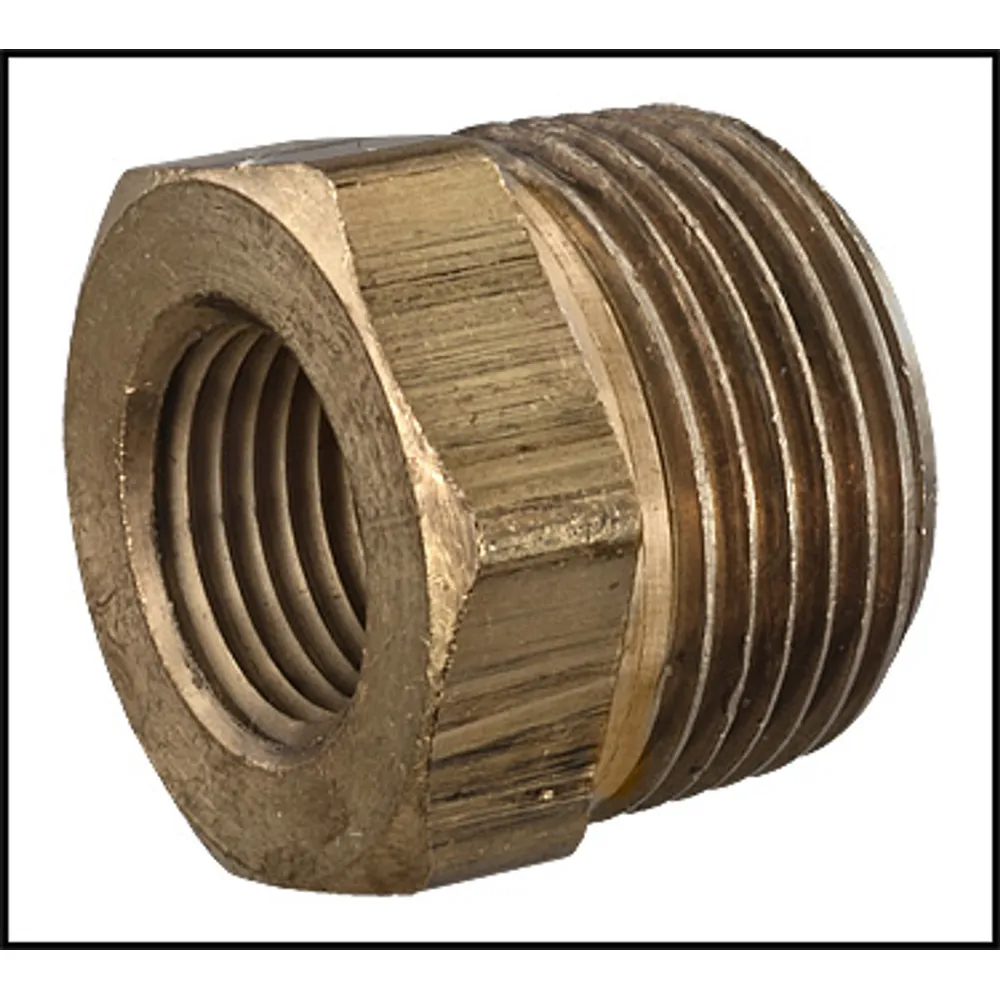 Midland Metal Manufacturing 3/4″ X 3/8″ MPT X FPT Brass Red Bushing (#28-110L)