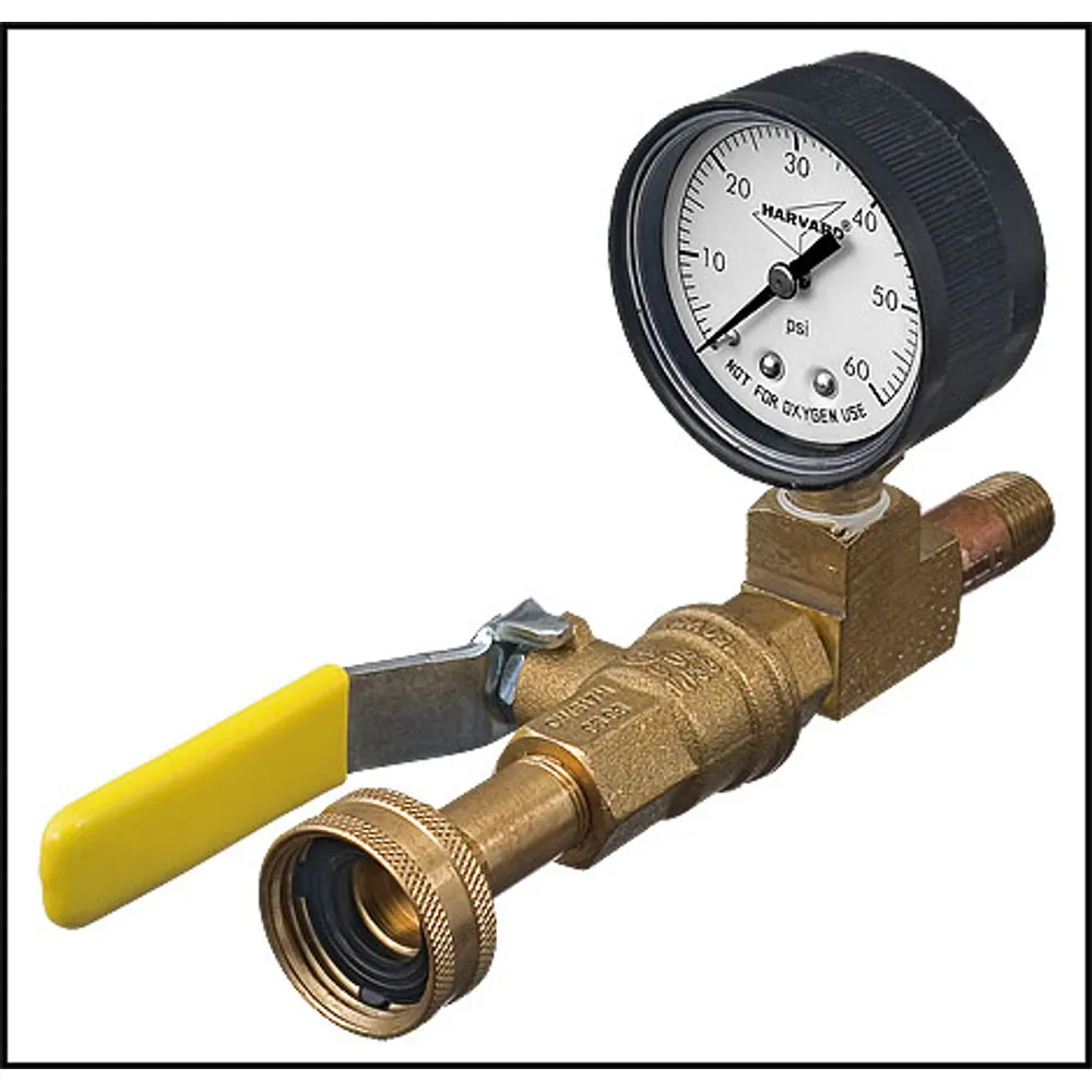 Midland Metal Manufacturing Water Pressure Test With Gauge (#TA-2)
