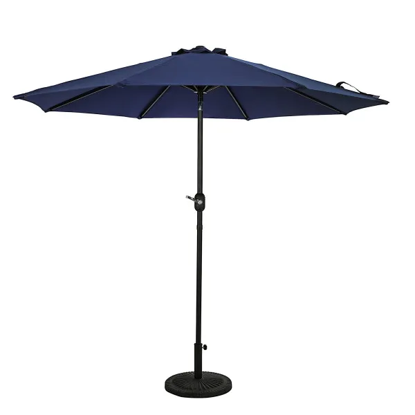 Mirage 9′ Octagon Market Umbrella with Auto-Tilt – Navy Blue