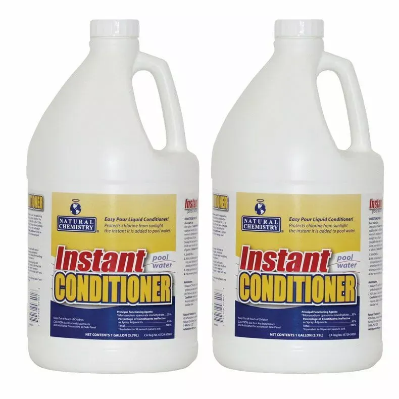 Natural Chemistry Instant Pool Water Conditioner, 2 Gallon
