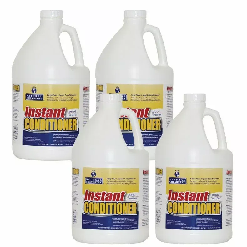Natural Chemistry Instant Pool Water Conditioner, 4 Gallons