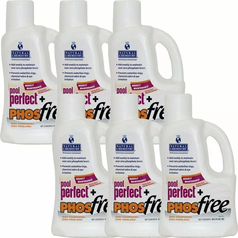 Natural Chemistry Pool Perfect + PHOSfree, (6) 3 Liter