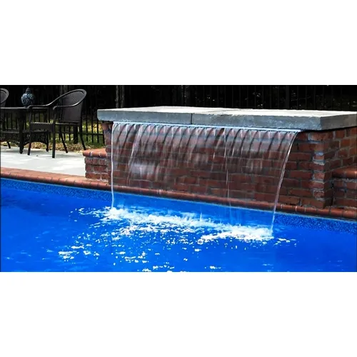 Natural Wonders 36″ Waterfall With 6″ Tan Lip – Back Feed
