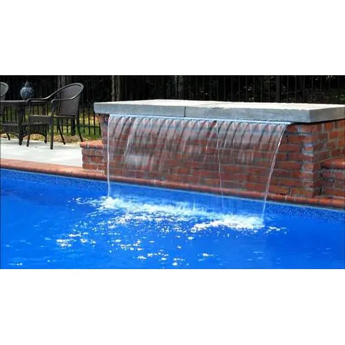 Natural Wonders 36″ Waterfall With 6″ White Lip – Back Feed