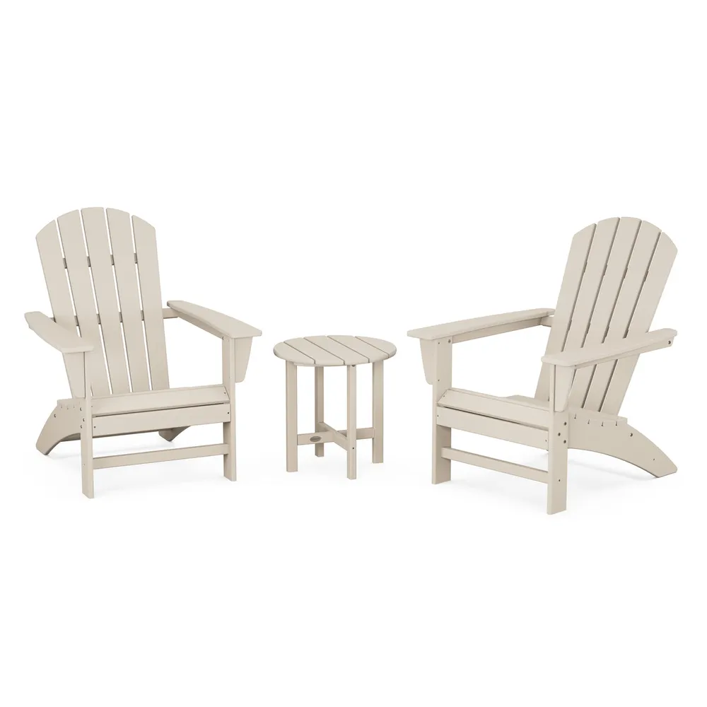 Nautical 3 Piece Adirondack Set