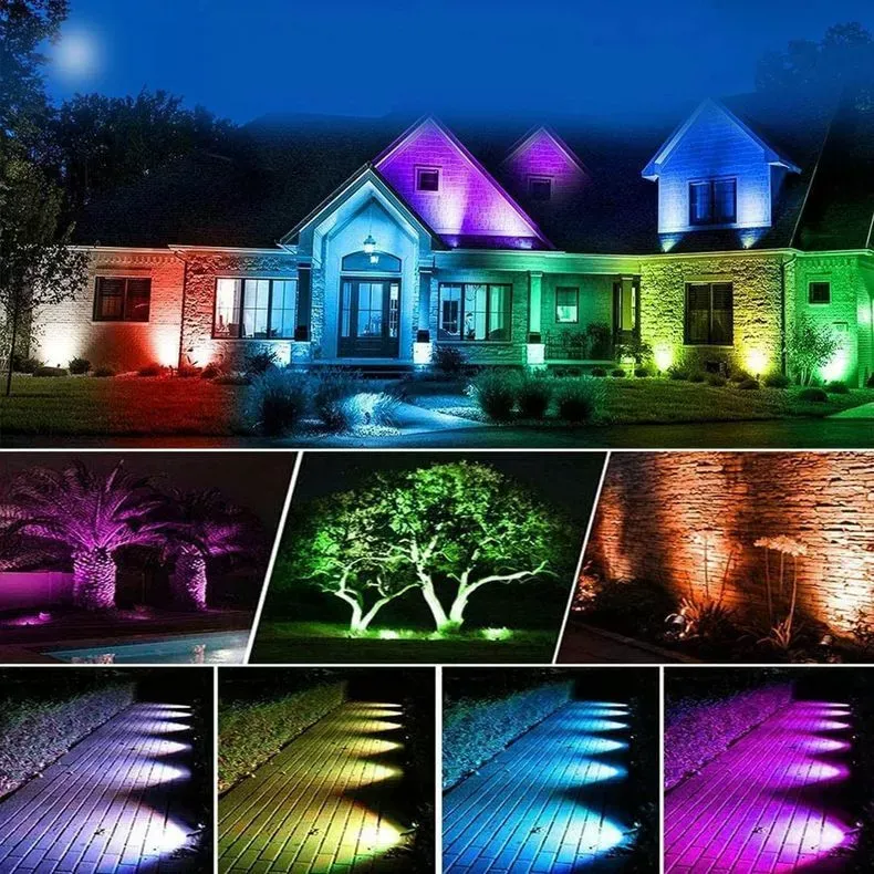 NeuTerra Smart LED Colored Landscape Lights, 2 Pack