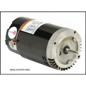 NIDEC PUMP MOTOR #ASB129 – THREADED SHAFT 1-1/2HP US MOTOR 115/230V FULL RATE