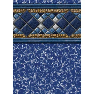 Ocean Blue Water Products 12′ x 24′ Oval Crystal Diamond 54″ Beaded 20GA Liner