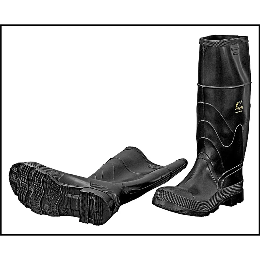 Onguard Industries Size 11 Majesty 16 Black Rubber Knee Boots (#86605-11)
