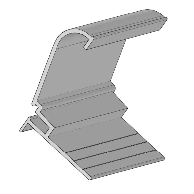 PC Flat Face Coping – 8′ Straight – Gray