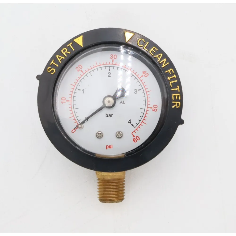 Pentair 1/4″ 0-60 PSI Top Mount Pressure Gage w/ Indicator 190058Z