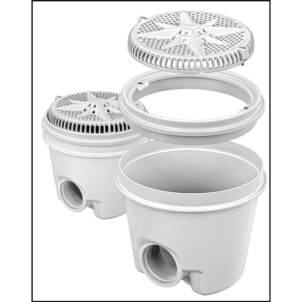 Pentair 8″ Star Guard MNDRN 2″ White ABS Sump 2PK