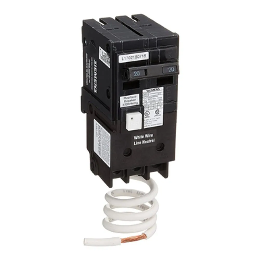 Pentair (Siemens) 2-pole 20 amp GFCI Circuit Breaker QF220A PA220GF
