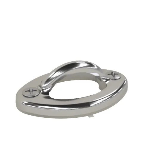 Permacast PI-76 Flat Oval Mount Vinyl Liner Rope Eye (2 Pack)