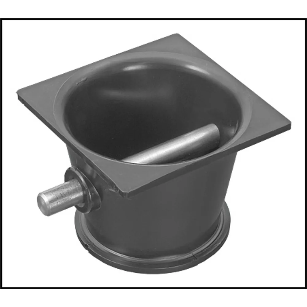 PLASTIC BLACK CUP ANCHOR W/ SS BAR