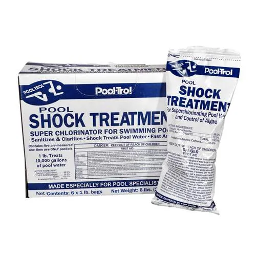 Pool Care Cal Hypo Shock 1lb 6 Bags
