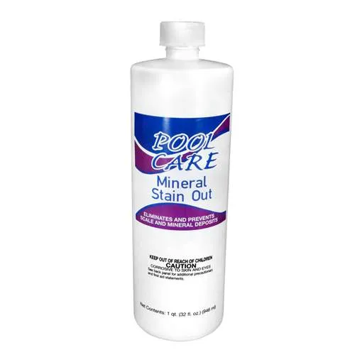 Pool Care Super Mineral Stain Out 1qt