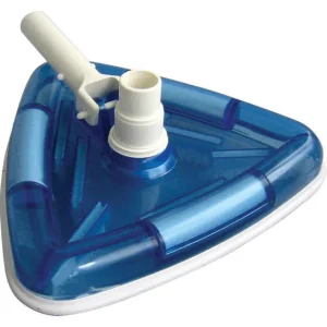 Pool Style Classic Series Triangle Vinyl Vacuum Head, Transparents Blue PS052