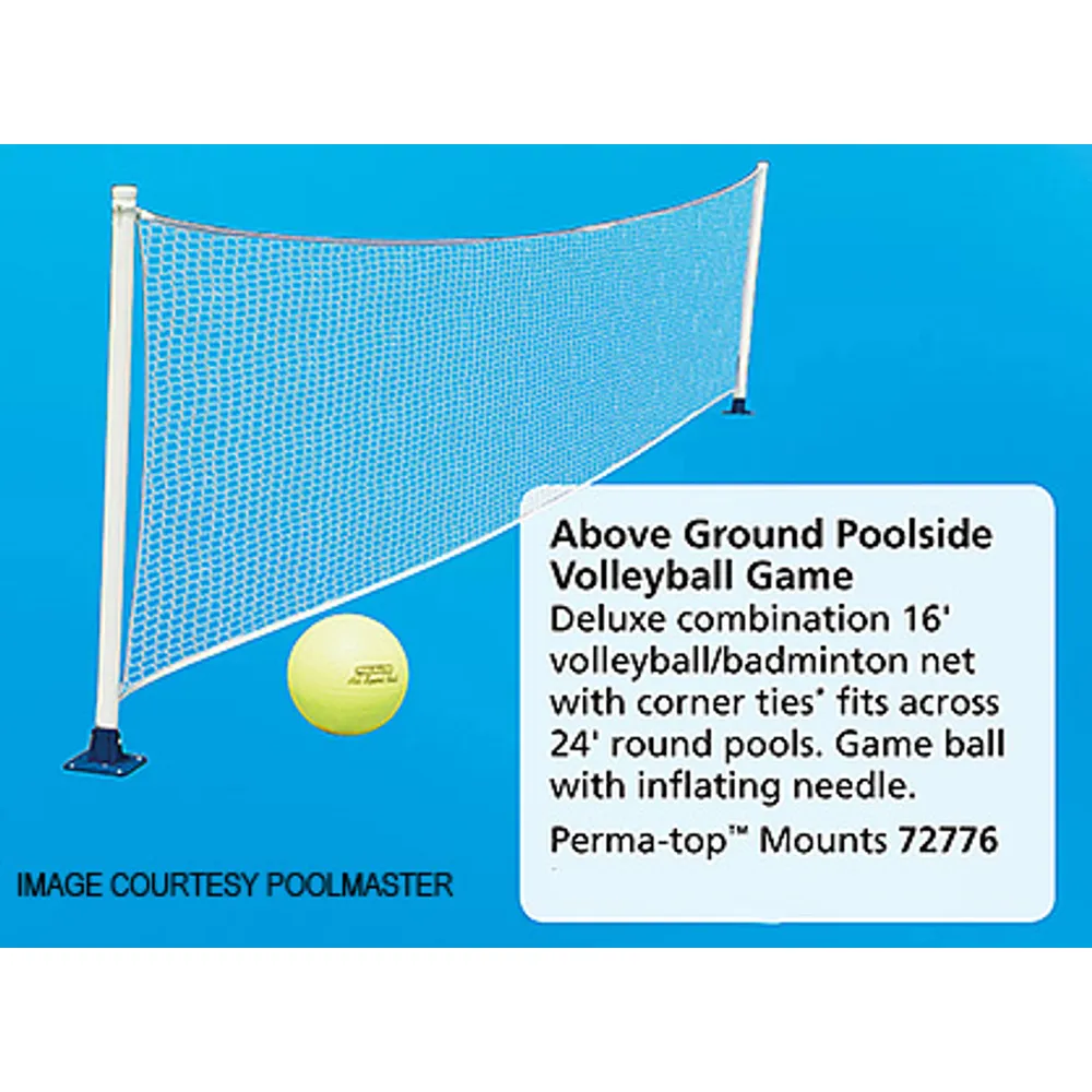 Poolmaster Above Ground Poolside Volleyball Game Permanent (#72776)