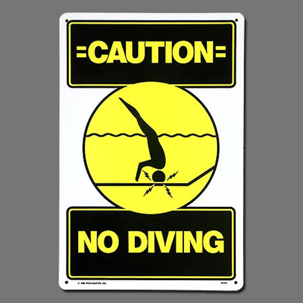 Poolmaster “Caution No Diving” Sign (#40344)