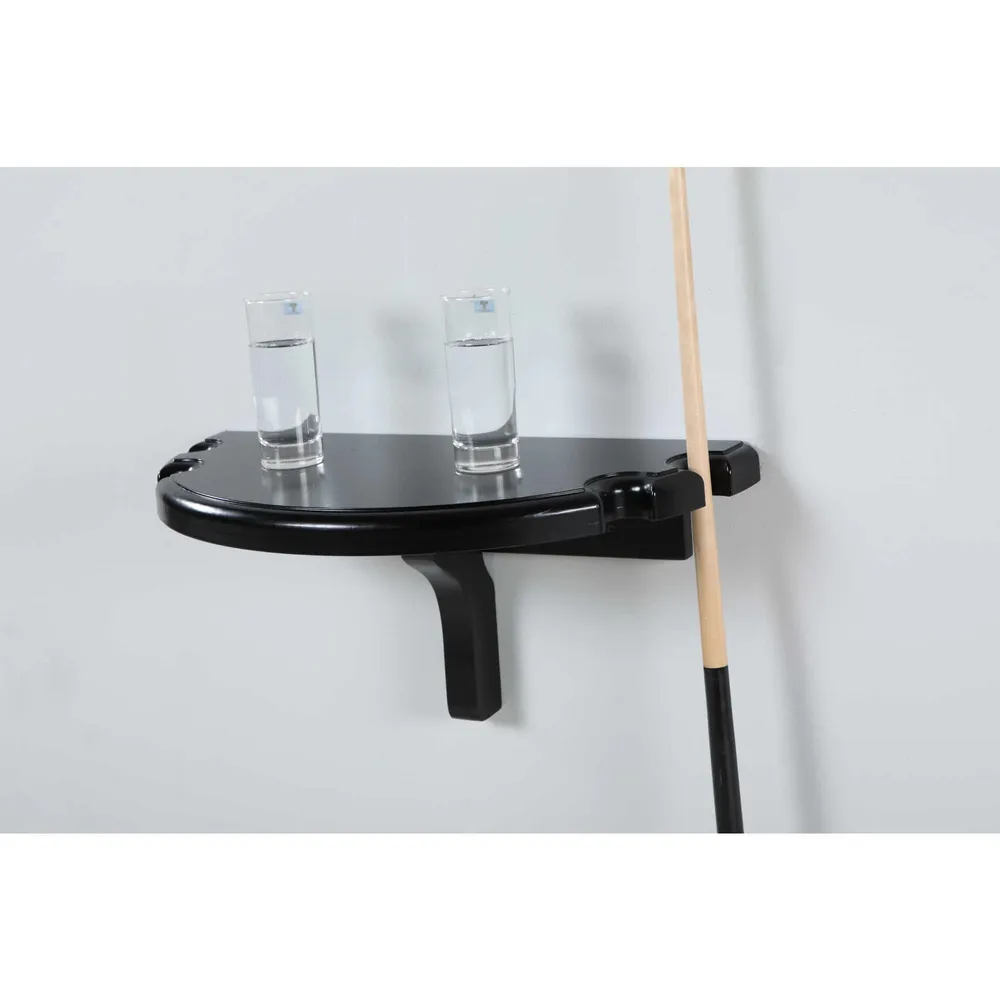 Premium Half Moon Wall Shelf – Black Finish