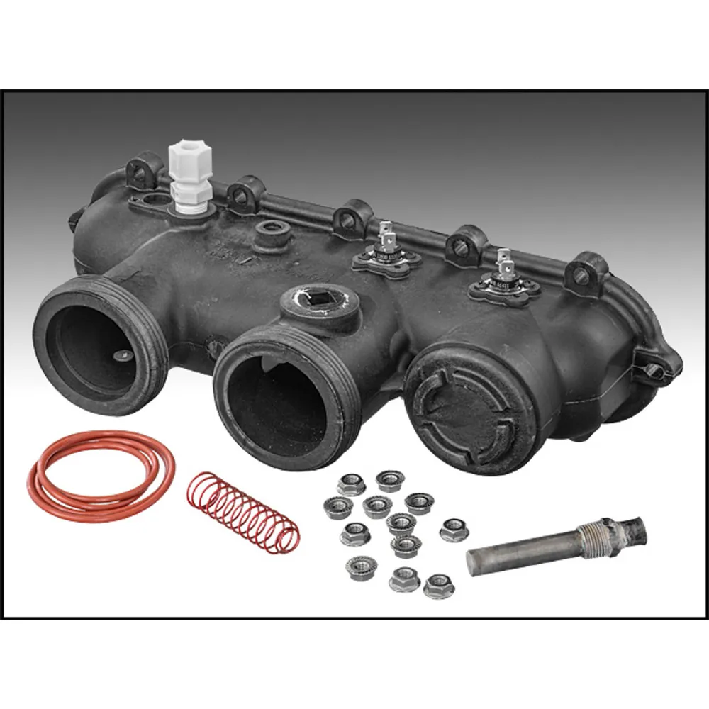 RAYPAK #006827F IN/OUT HEADER COMPL COMPLETE CAPRON DIGITAL GAS HEATER