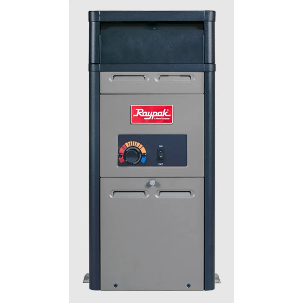 RayPak Above Ground Analog Pool & Spa Heater, 105k BTU, Propane (LP), Copper HEx, 0-2k FT, 014781, P